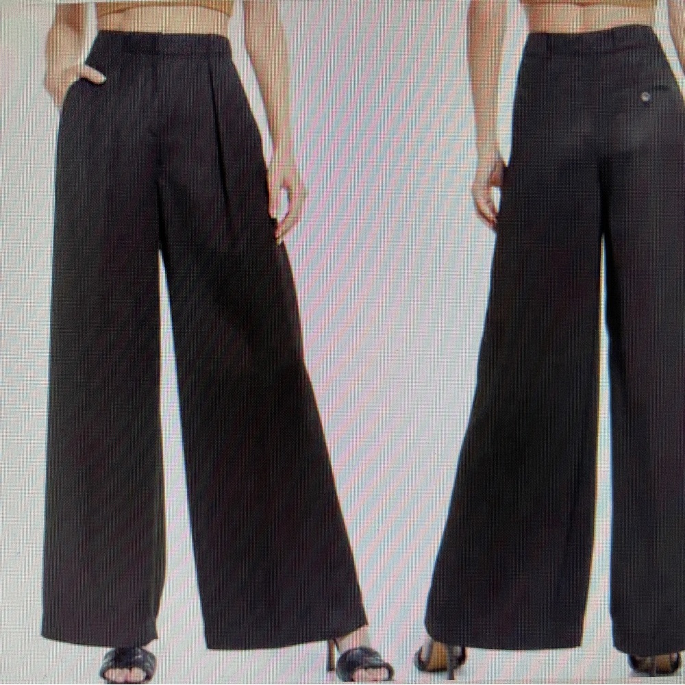 CLOSED Rylan Black Pleated Wide Leg Pants